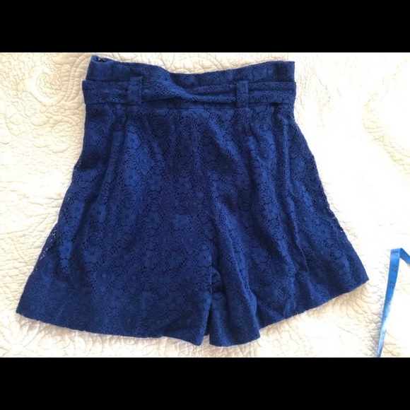 🎉SALE🎉 G by Giuliana Rancic Blue Lace Women’s Short Sz 6 - Picture 7 of 8